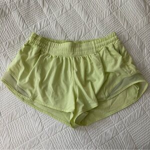 Lululemon Lime Hotty Hot short